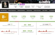 Sudip Sarkar's income (Image via Social Blade)